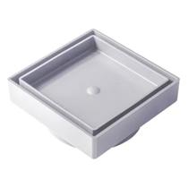 Kit 5 Ralos Oculto Invisível Grelha Sifonado Porcelanato 12x12cm