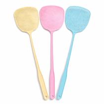 Kit 5 Raquete Mata Moscas Mosquito De Plástico Resistente
