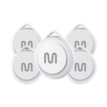 Kit 5 Rastreadores Bluetooth Multi MTag Branco - TAG01K3