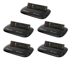 Kit 5 Receptor Digital Vivensis Multiponto Vx10 Tv Sat Hd