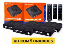 Kit 5 Receptores Century Midiabox Se-2 Full Hd B1