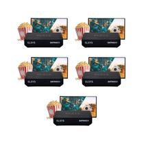 Kit 5 receptores de tv via satelite elsys sat hd - satmax6