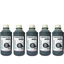 Kit 5 Refil De Tinta 1L Preto Compatível Para Deskjet 664