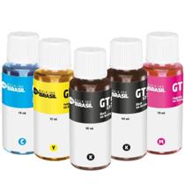 kit 5 Refil de Tintas GT53/GT51 GT52 Compatível para impressora HP Smart Tank 517