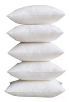 Kit 5 Refil Enchimento 60X60 Para Capa Almofada 55cm Macio