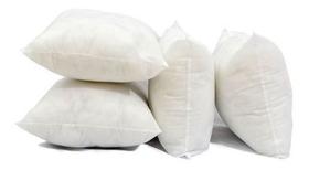 Kit 5 refil enchimento de almofada 45x45 cm desenho do tecido:lisocor:branco