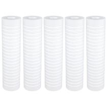 Kit 5 Refil Filtro Caixa Dágua Ranhurado 9 3/4 1 Micra Branco