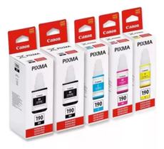 Kit 5 Refil Garrafa De Tinta Original Canon Pixma G 190 - g190