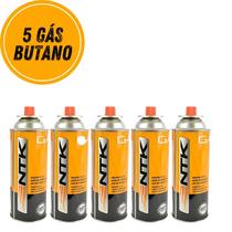 Kit 5 refil gás butano nautika 227g