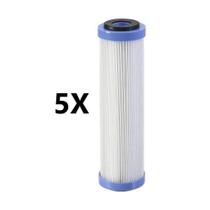 Kit 5 Refil P/ Filtro Agua 9 3/4 Plissado Lavavel R30 Pl10