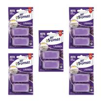 Kit 5 Refil para Bloco Sanitário Lavanda 56g Mil Aromas Kit 5 Refil para Bloco Sanitário Lavanda 56g Mil Aromas