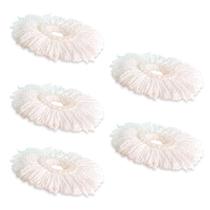 Kit 5 Refil Spin Mop Mor Limpeza Prática Premium Microfibra