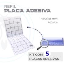 Kit 5 Refis Adesivos 450x155 mm Armadilha Luminosa Controle de Insetos