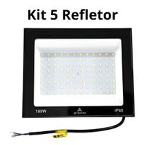 Kit 5 Refletor Holoforte 100W 6500K Kit 5 Refletor Holoforte 100W 6500K