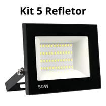 Kit 5 Refletor Holoforte 50W 6500K Kit 5 Refletor Holoforte 50W 6500K