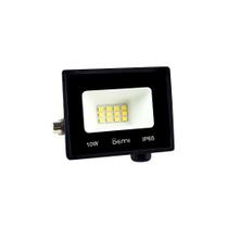 Kit 5 Refletor Led 10w Holofote Ip65 Branco Frio 6500k Bivolt- Demi