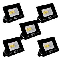 Kit 5 Refletor Led FITE 10W 6500K (Branco Frio) IP65 800L Bivolt ALI-1RF001 ALI