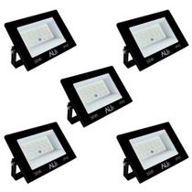 Kit 5 Refletor Led FITE 30W 6500K (Branco Frio) IP65 2400L Bivolt ALI-1RF003 ALI