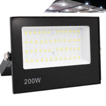 Kit 5 Refletor Led Holofote 200w Bivolt IP66 6500k Preto Kit 5 Refletor Led Holofote 200w Bivolt IP66 6500k Preto