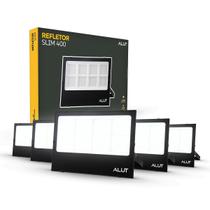 Kit 5 Refletor Led Slim Externo 400w 6500k Branco Frio Ip65 110v/220v Bivolt Preto ALUT000704-5 Alut Kit 5 Refletor Led Slim Externo 400w 6500k Branco Frio Ip65 110v/220v Bivolt Preto ALUT000704-5 Alut