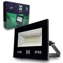 kit 5 Refletor LED SMD 50W Holofote Branco Frio 6500k Luz Branca Bivolt 110v 220v Blindado A prova d'água