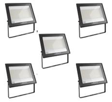 Kit 5 Refletor smart eco retangular IP66 200W, 5500k LUMANTI