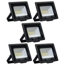 Kit 5 Refletores de Led 20W Fortled
