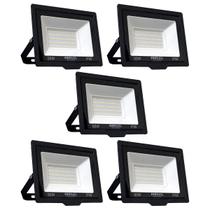 Kit 5 Refletores de Led 50W Fortled Kit 5 Refletores de Led 50W Fortled