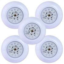 Kit 5 Refletores HIDRALUX MINI Led 18w RGB ABS