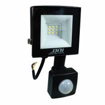 Kit 5 Refletores Holofote Slim C/ Sensor Presença 10w 220v DNI6038 Kit 5 Refletores Holofote Slim C/ Sensor Presença 10w 220v DNI6038