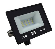 Kit 5 Refletores Led 20W - Frio (6500K)