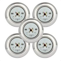 Kit 5 Refletores Led 9w RGB Inox S para Iluminação Piscina