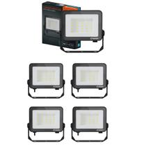 Kit 5 Refletores Led Floodlight Compact Core 30w 5000k Ip65 Ledvance Osram