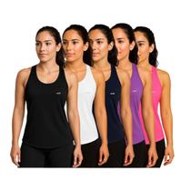 Kit 5 Regata Blusa Feminina DryFit Academia Treino Corrida Fitness Esportiva
