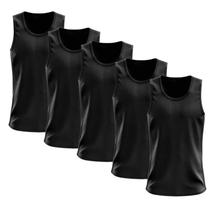 KIT 5 REGATAS DRY FIT LISA BÁSICA Proteção Solar UV TÉRMICA