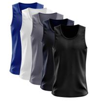 Kit 5 Regatas Nadador Masculina Blusa Dry Academia Camiseta Camisa Treino