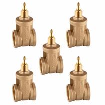 Kit 5 Registro de Gaveta Base 1.1/2" POL - Docol