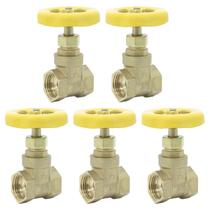 Kit 5 Registro De Gaveta Geral 1/2 Pol Latão Tradestar Kit 5 Registro De Gaveta Geral 1/2 Pol Latão Tradestar