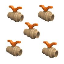 Kit- 5 Registro Esfera 32mm Soldável-Tigre Kit- 5 Registro Esfera 32mm Soldável-Tigre