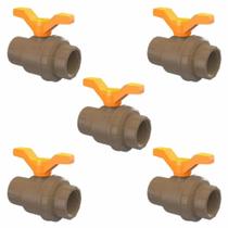 Kit 5 Registro Esfera Roscável 1" - Tigre