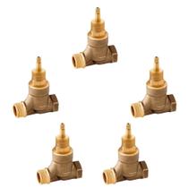 Kit 5 Registros Base Docol Ceramico 3/4 Horario 1/2 Volta