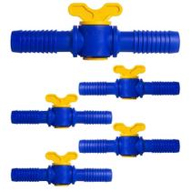 Kit 5 Registros de União de 3/4 com Grapa e Sem Anilhas