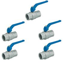 Kit 5 Registros Esfera Docol 2 Polegadas Alavanca Azul Kit 5 Registros Esfera Docol 2 Polegadas Alavanca Azul