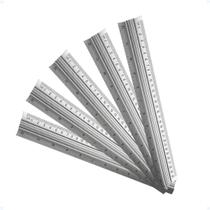 Kit 5 Régua Aço Inox 30cm 12" Polegadas Patchwork Scrapbook Kit 5 Régua Aço Inox 30cm 12" Polegadas Patchwork Scrapbook