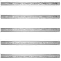 Kit 5 Réguas 50cm Metal Graduada Aço 500mm 20 Polegadas Kit 5 Réguas 50cm Metal Graduada Aço 500mm 20 Polegadas