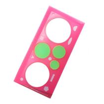 Kit 5 Réguas Mágica Geométrica Espirógrafo Rosa Kit 5 Réguas Mágica Geométrica Espirógrafo Rosa