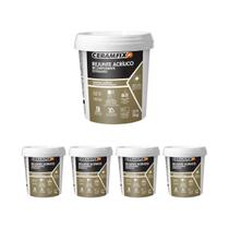 Kit 5 Rejunte Acrílico Bicom Extraliso Branco Ceramfix Novo Kit 5 Rejunte Acrílico Bicom Extraliso Branco Ceramfix Novo