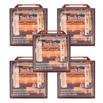 Kit 5 Relê Automotivo 4 Pinos Terminais 12v 40a Techone - 4 Pinos
