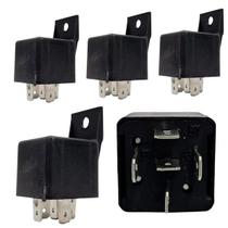 Kit 5 Relé Auxiliar Automotivo Universal Reversor 12V 40 Amp Kit 5 Relé Auxiliar Automotivo Universal Reversor 12V 40 Amp