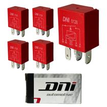 Kit 5 Relé Auxiliar Mini 4 Terminais 12 Volts 40 Amperes